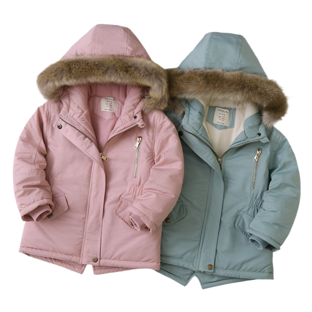 Fleece-Lined Hooded Padded Jacket – Boys & Girls