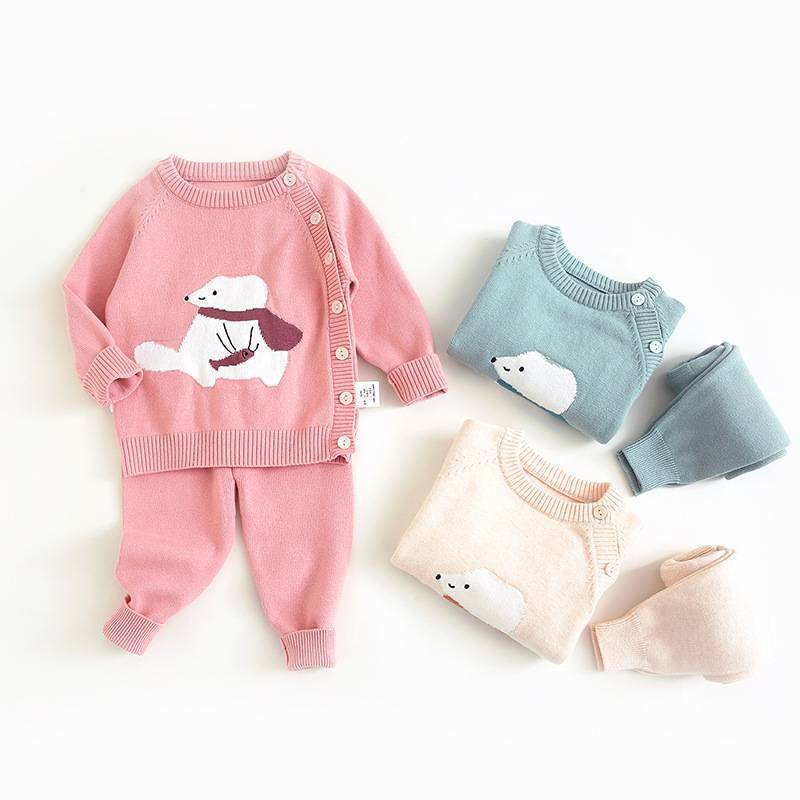 Children’s Knitted Sweater Set – Soft Cotton Comfort for Little Ones