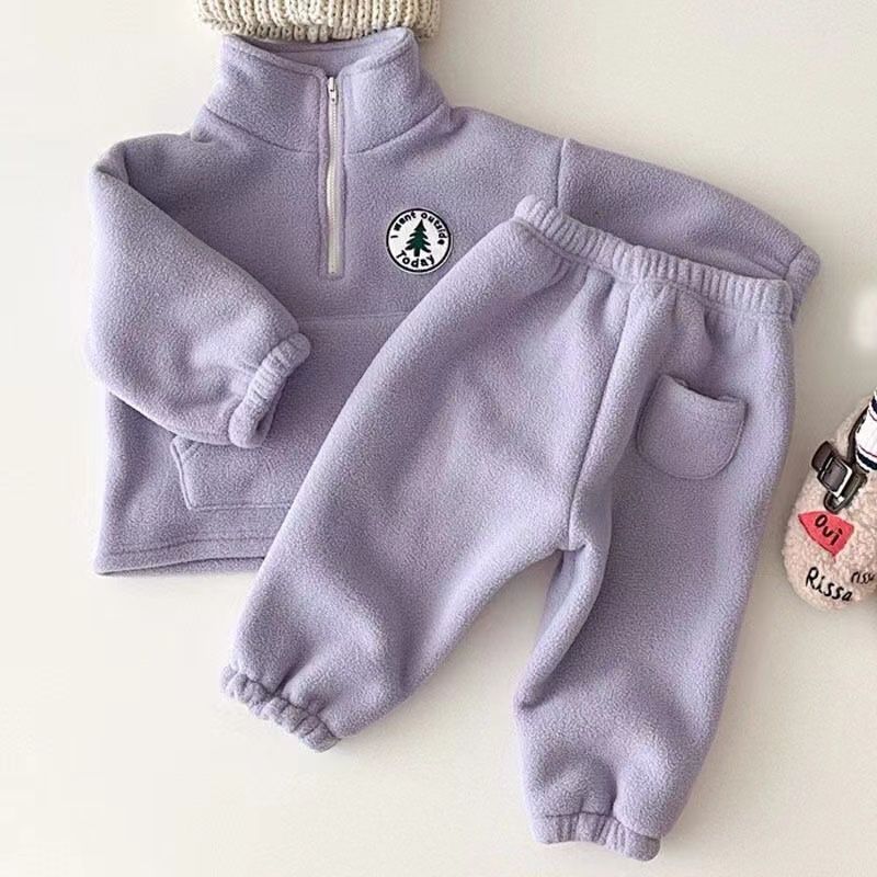 Fleece-Lined Two-Piece Sweater Set