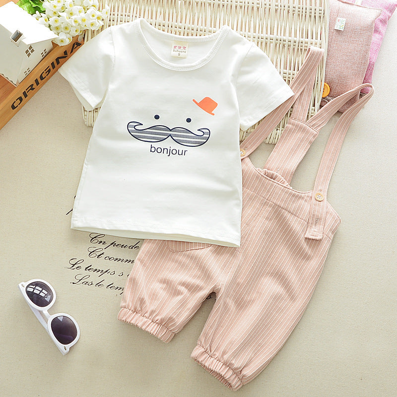 Boy & Girl Striped Bib Set