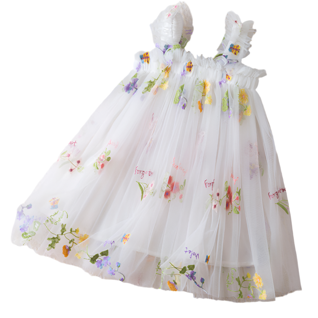 Embroidery Sweet Gauze Dress