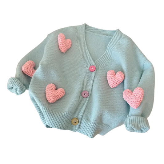 Children’s Love Heart Knitted Cardigan