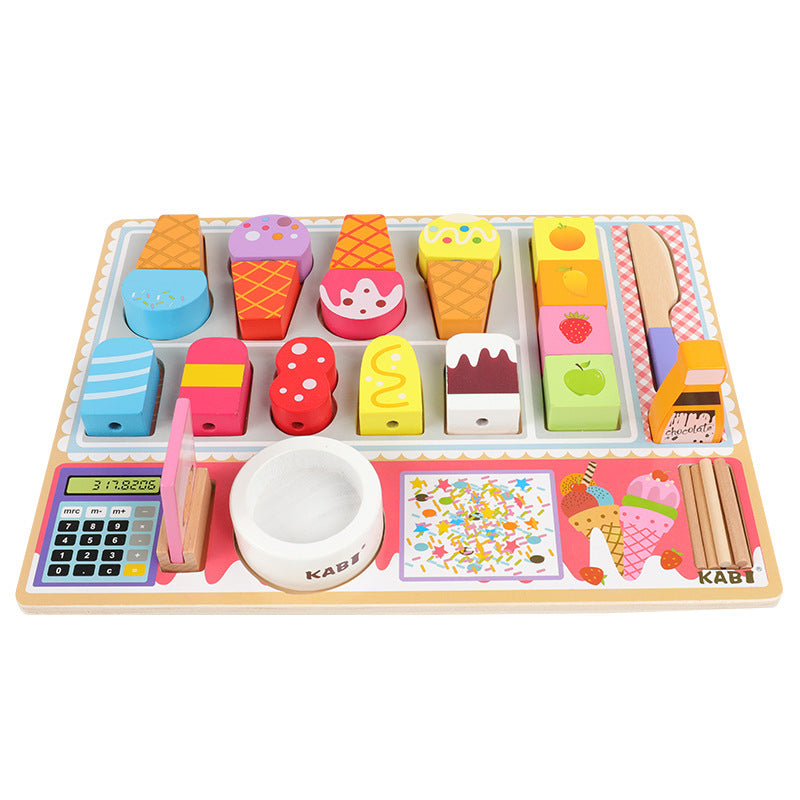 Ice Cream Candy Shop Set – Pretend Play Wooden Toy
