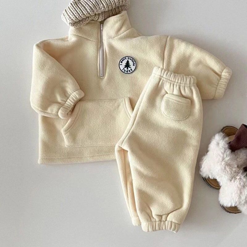 Fleece-Lined Two-Piece Sweater Set