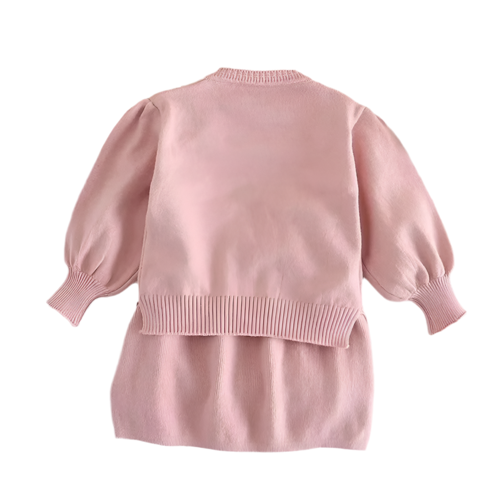Toddler Girls Winter Sweater & Skirt Set – Sweet Knitwear Outfit
