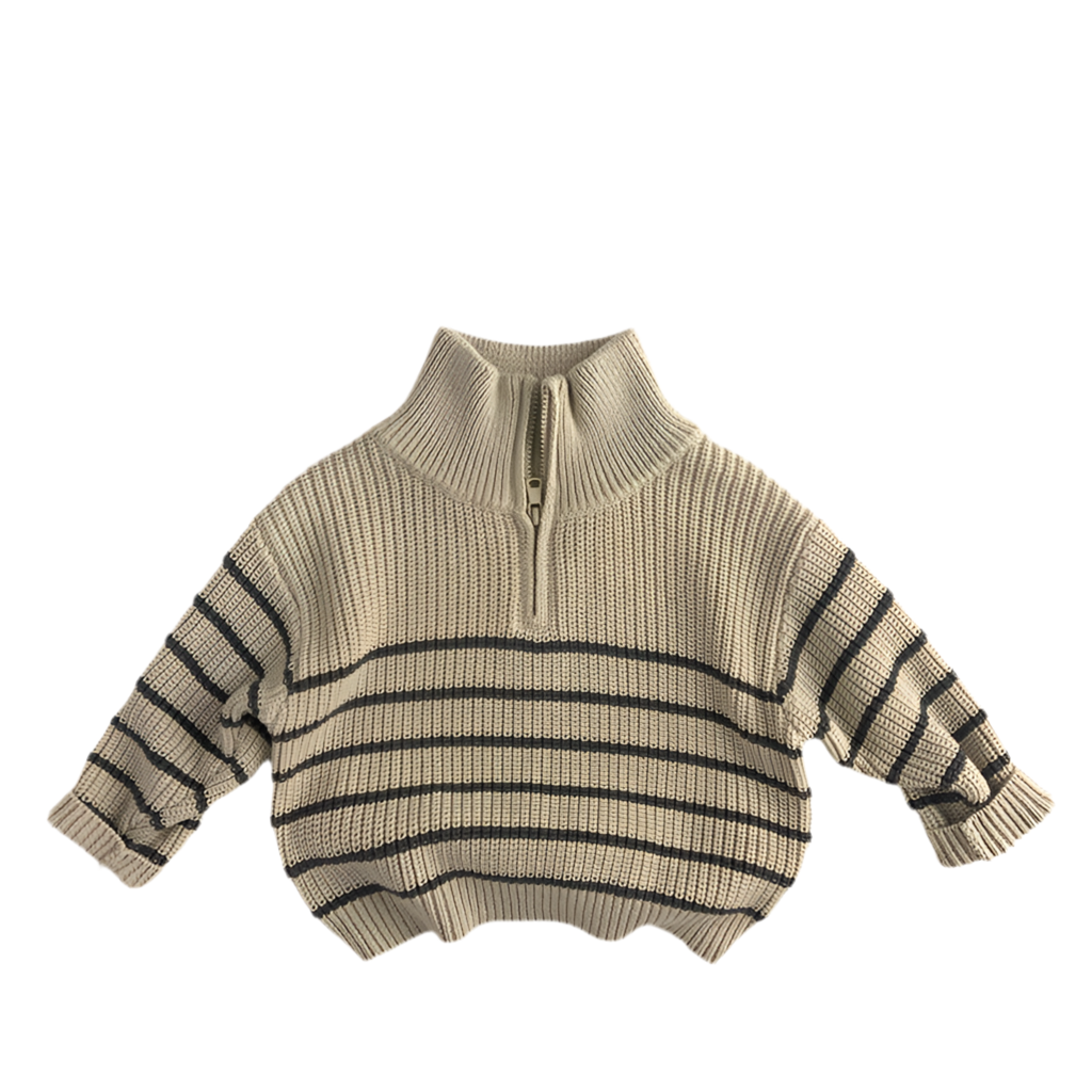 Unisex Half Zipper Pullover Sweater