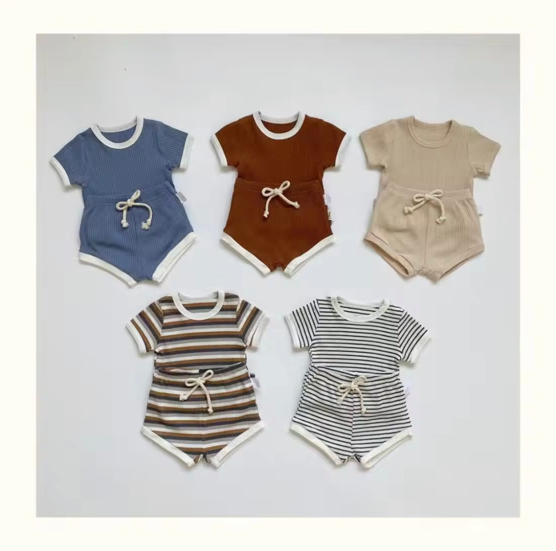 Summer 2-Piece Toddler Outfit – T-Shirt & Shorts