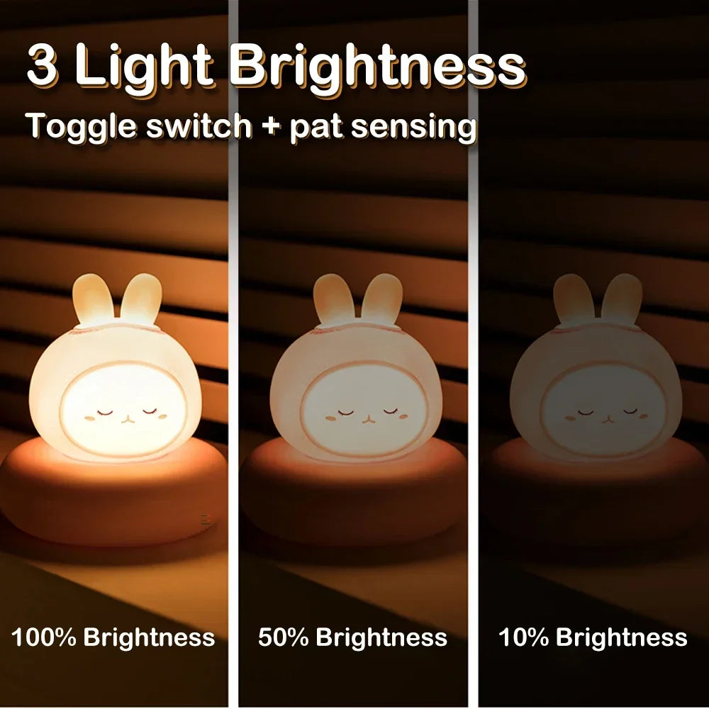Soft Glow Nursery Night Light – Rechargeable & Safe for Babies