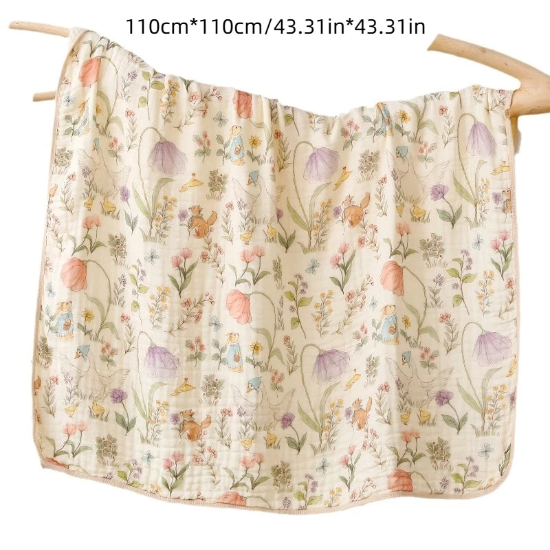 Infant Bath Towel – 6 Layer Soft Cotton Blend