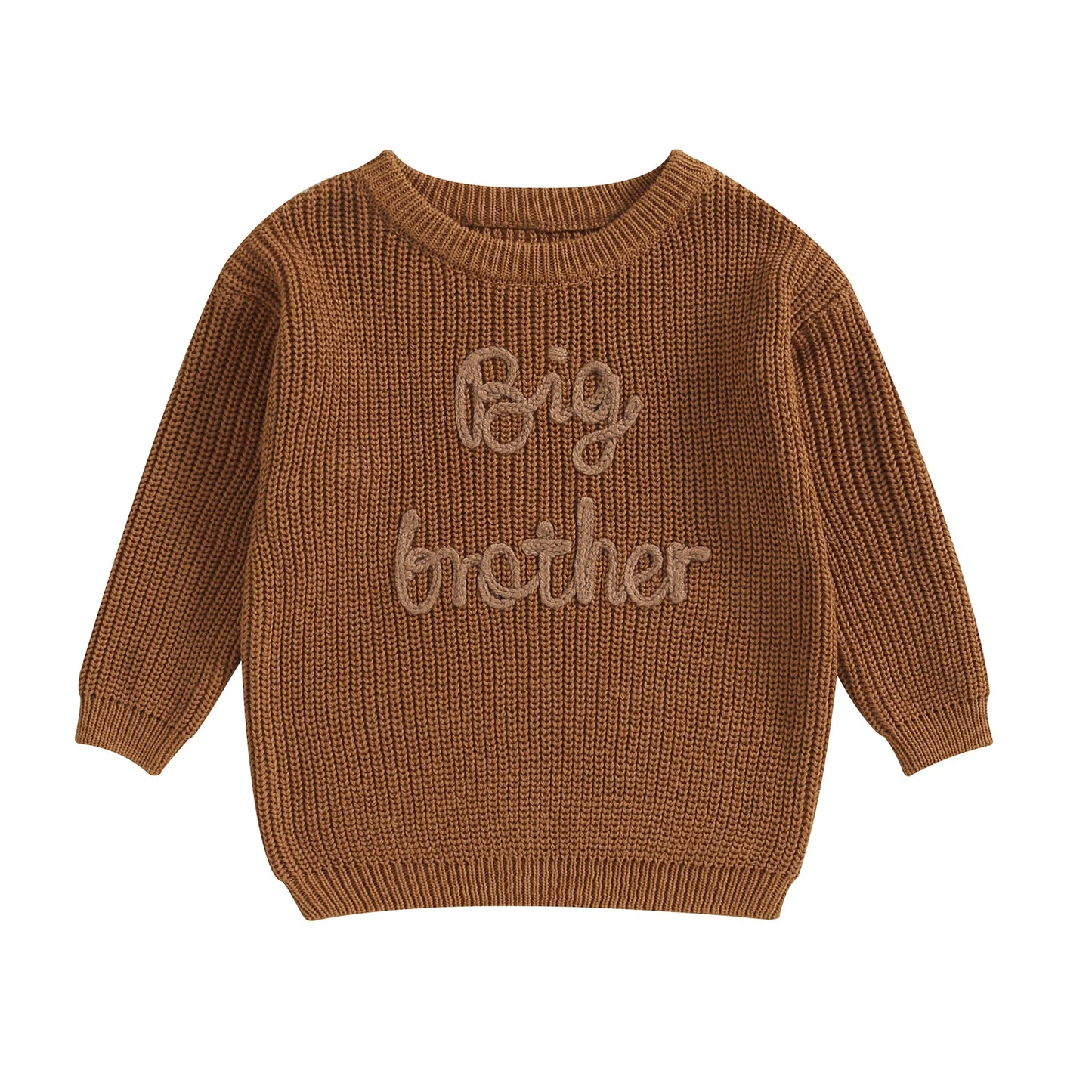 Cozy Letter Embroidery Sweater – Baby & Toddler Boys (12M–5Y)