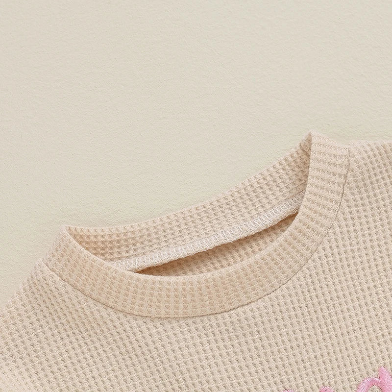 Big Sister / Big Brother Waffle Knit Sweatshirt – Oversized Toddler Sweater