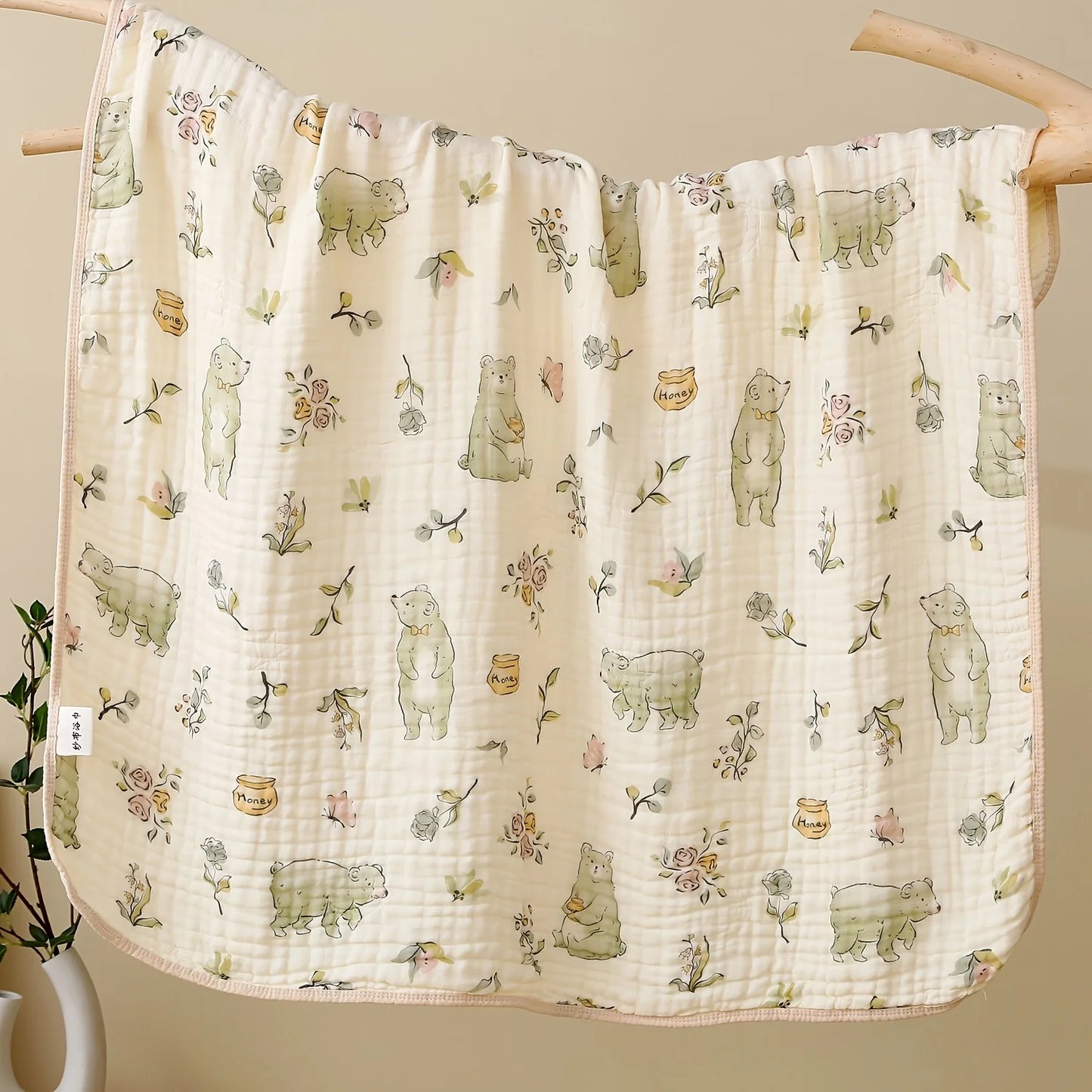 Infant Bath Towel – 6 Layer Soft Cotton Blend