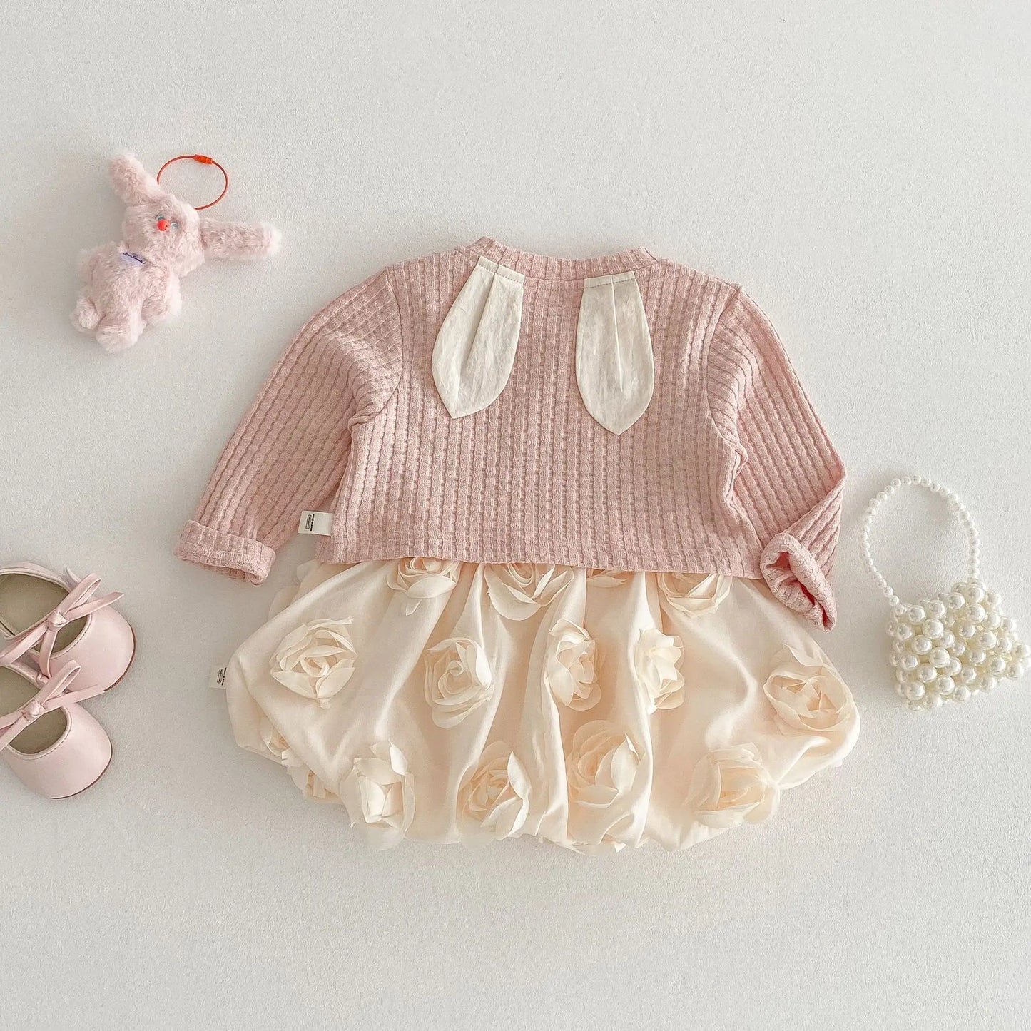 Girl’s Pink Coat – Solid Color Cardigan Princess Dress (6M–5Y) Sold Separately