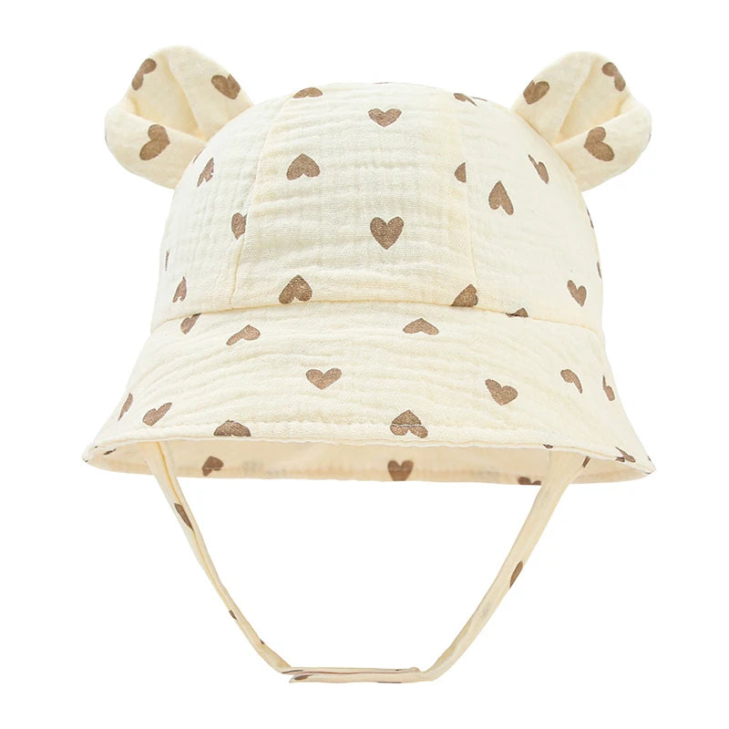 Baby Floral Muslin Cotton Bucket Hat