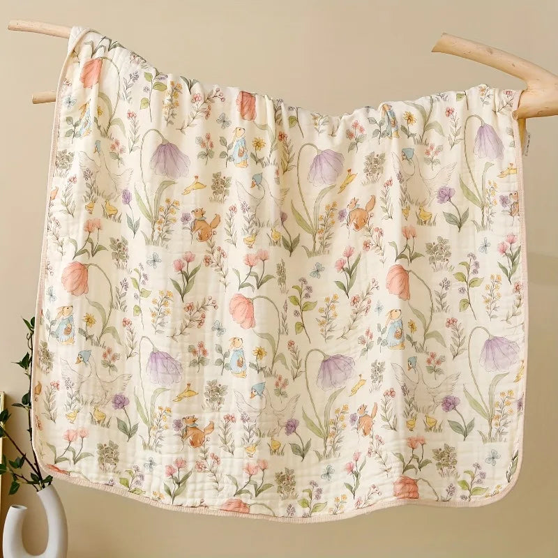 Infant Bath Towel – 6 Layer Soft Cotton Blend