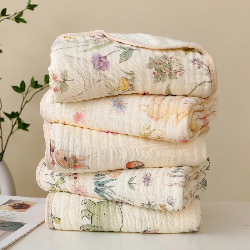 Infant Bath Towel – 6 Layer Soft Cotton Blend