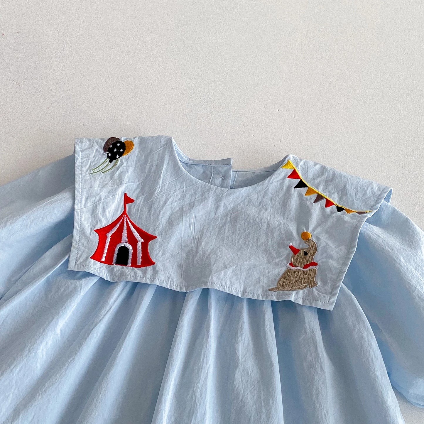 Girls’ Cotton Navy Style Dress