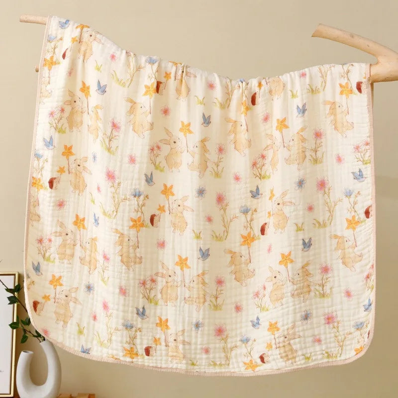 Infant Bath Towel – 6 Layer Soft Cotton Blend