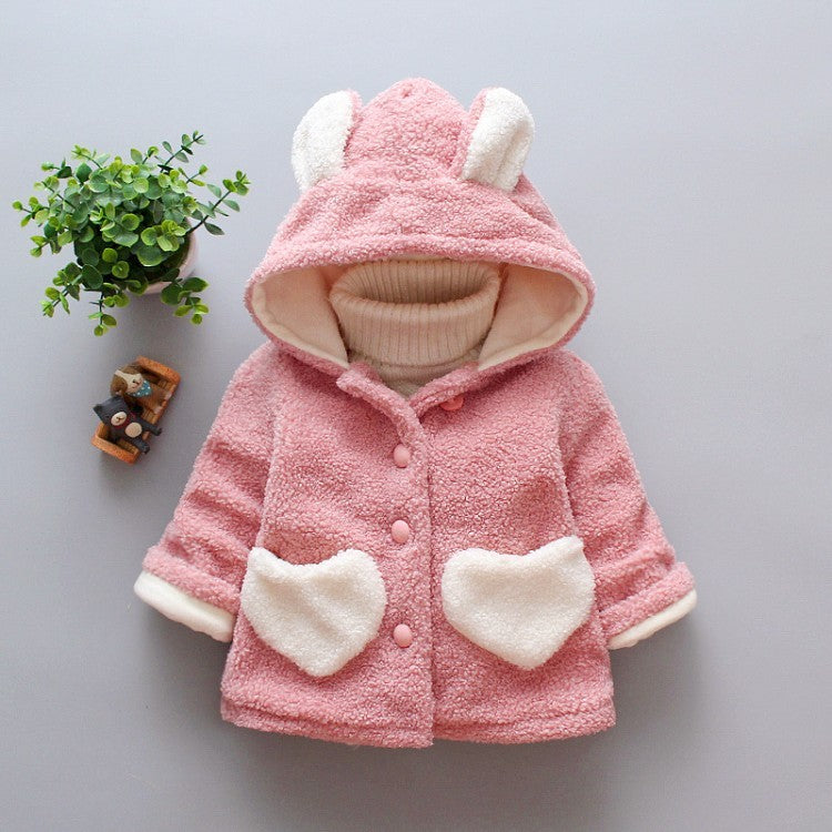 Toddler Girl Winter Bunny Coat (Ages 9M–3Y)