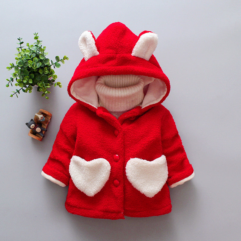 Toddler Girl Winter Bunny Coat (Ages 9M–3Y)