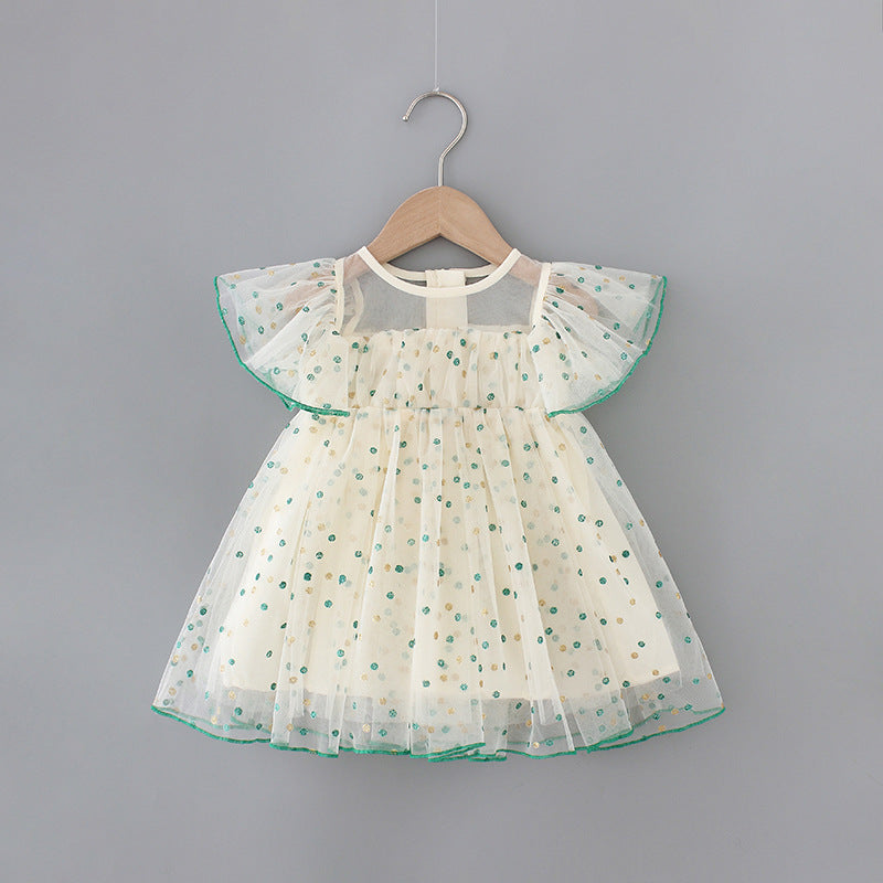 Girls’ Sweet Party Dress – Sleeveless A-Line Dress
