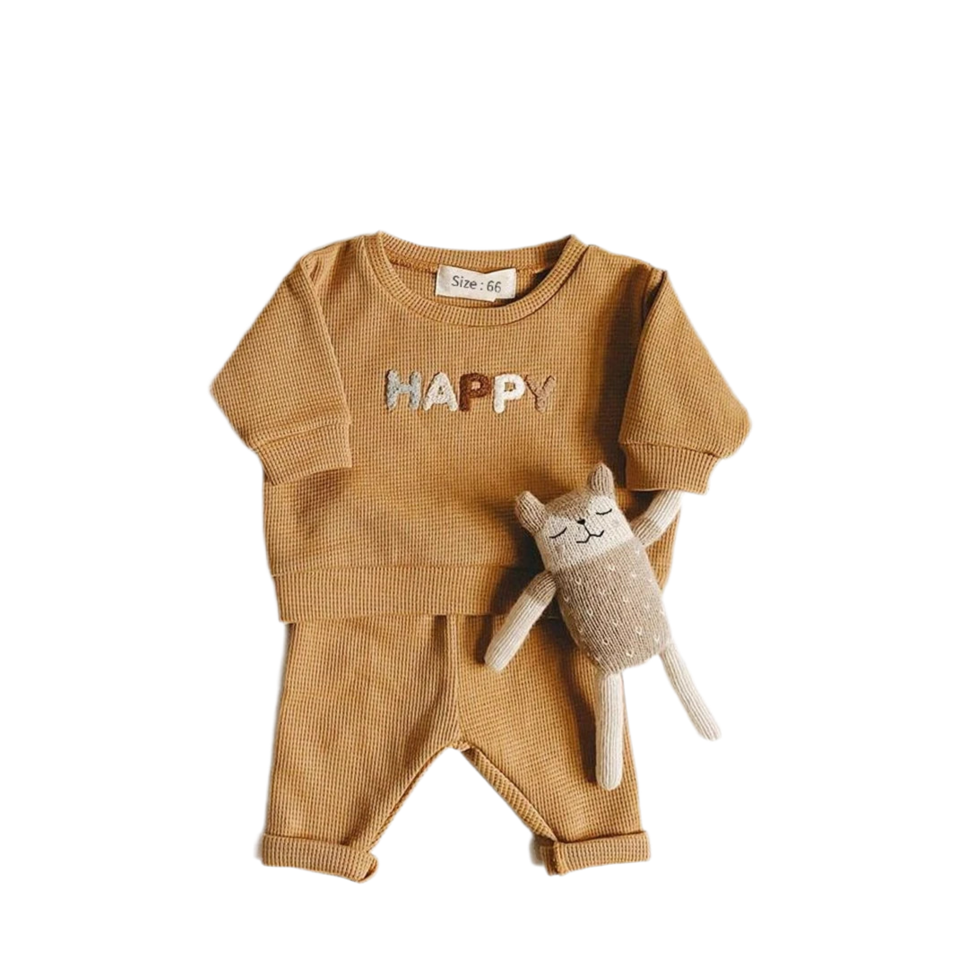 Kids Clothes Set – Casual Tops & Loose Trousers (Unisex, 2pcs)