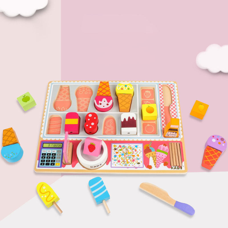 Ice Cream Candy Shop Set – Pretend Play Wooden Toy