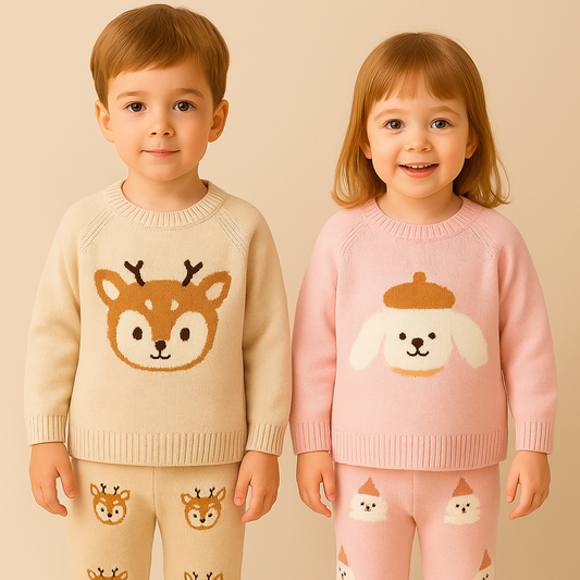 Baby Knitwear Sweater & Pants Set – Unisex | 0–3 Years