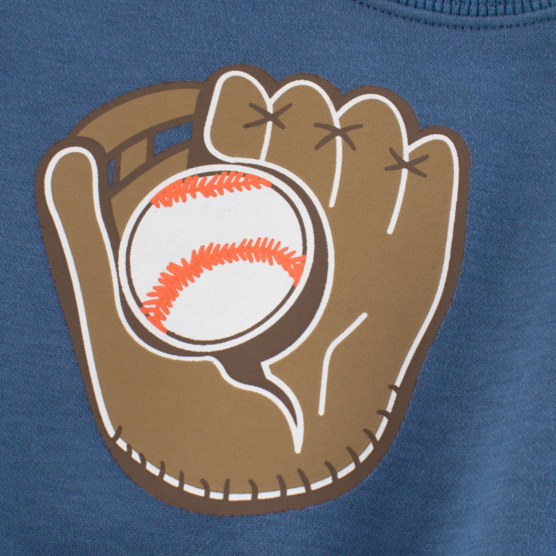 Children’s Fleece-Lined Cartoon Pullover Sweater – Boys 2-8 Y