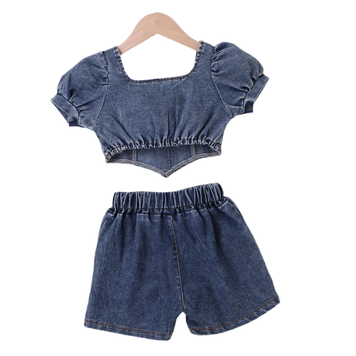 Stylish Denim Suit for Girls (Ages 3–7Y)