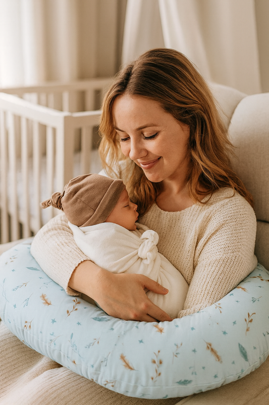 Newborn Feeding Pillow – Soft, Supportive & Stylish