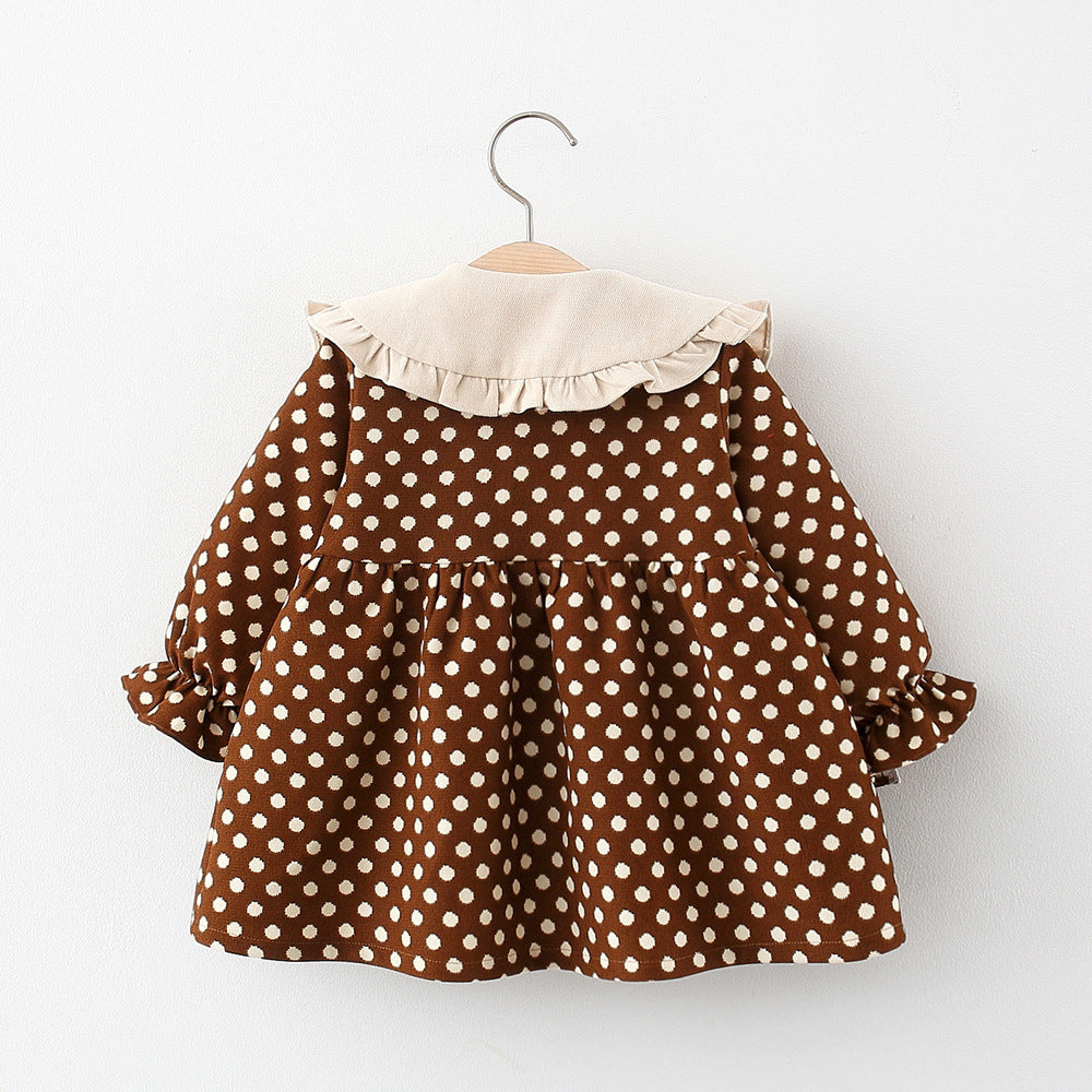Polka Dot Doll Collar Dress