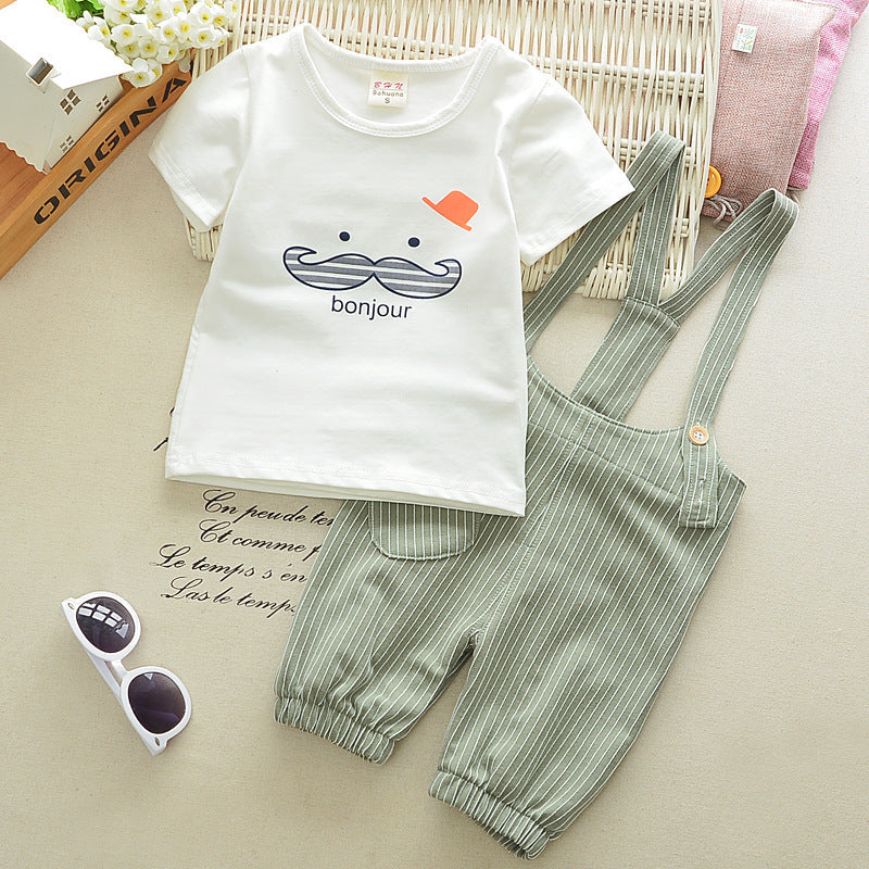 Boy & Girl Striped Bib Set