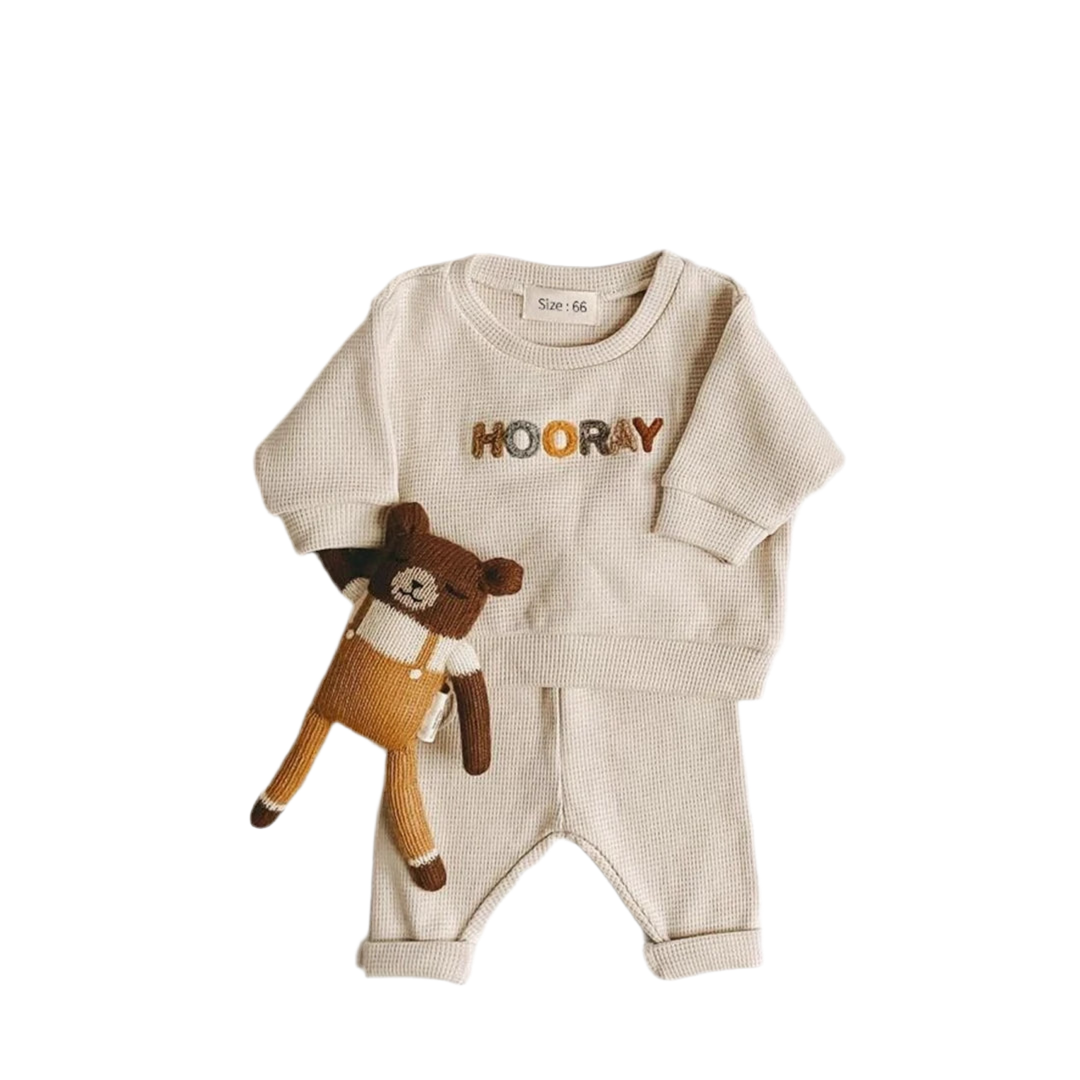 Kids Clothes Set – Casual Tops & Loose Trousers (Unisex, 2pcs)
