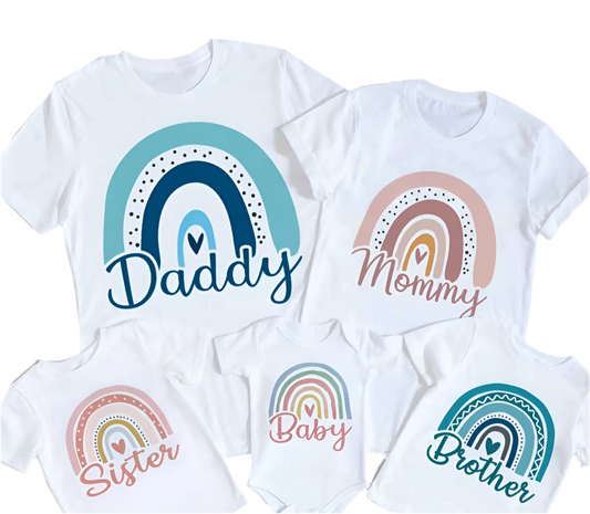 Rainbow Family Matching Outfits – T-Shirts & Bodysuits
