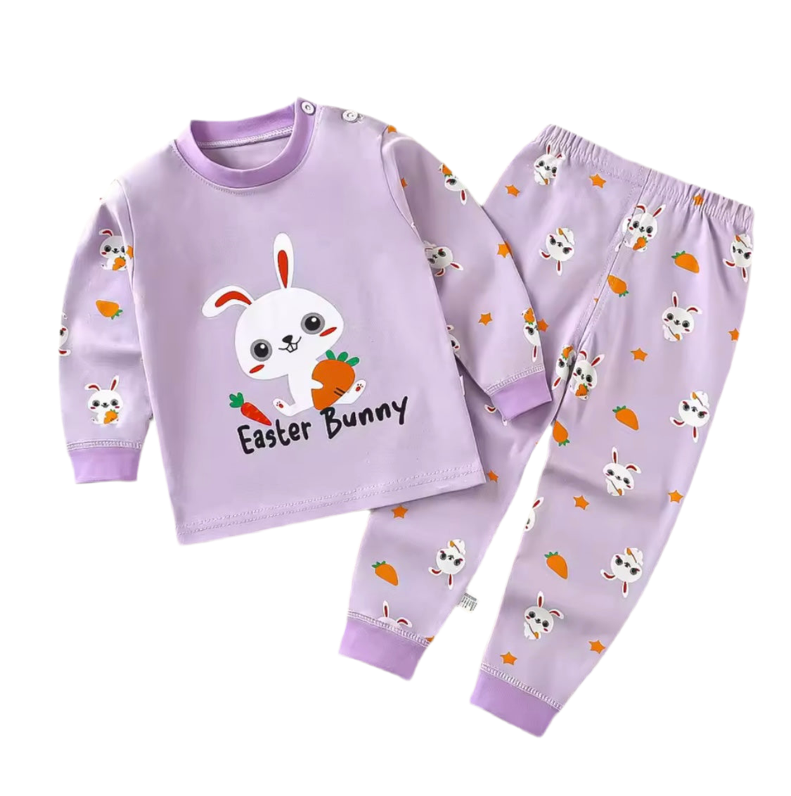 Kids Cotton Pajama Set – Long Sleeve Sleepwear for Boys & Girls