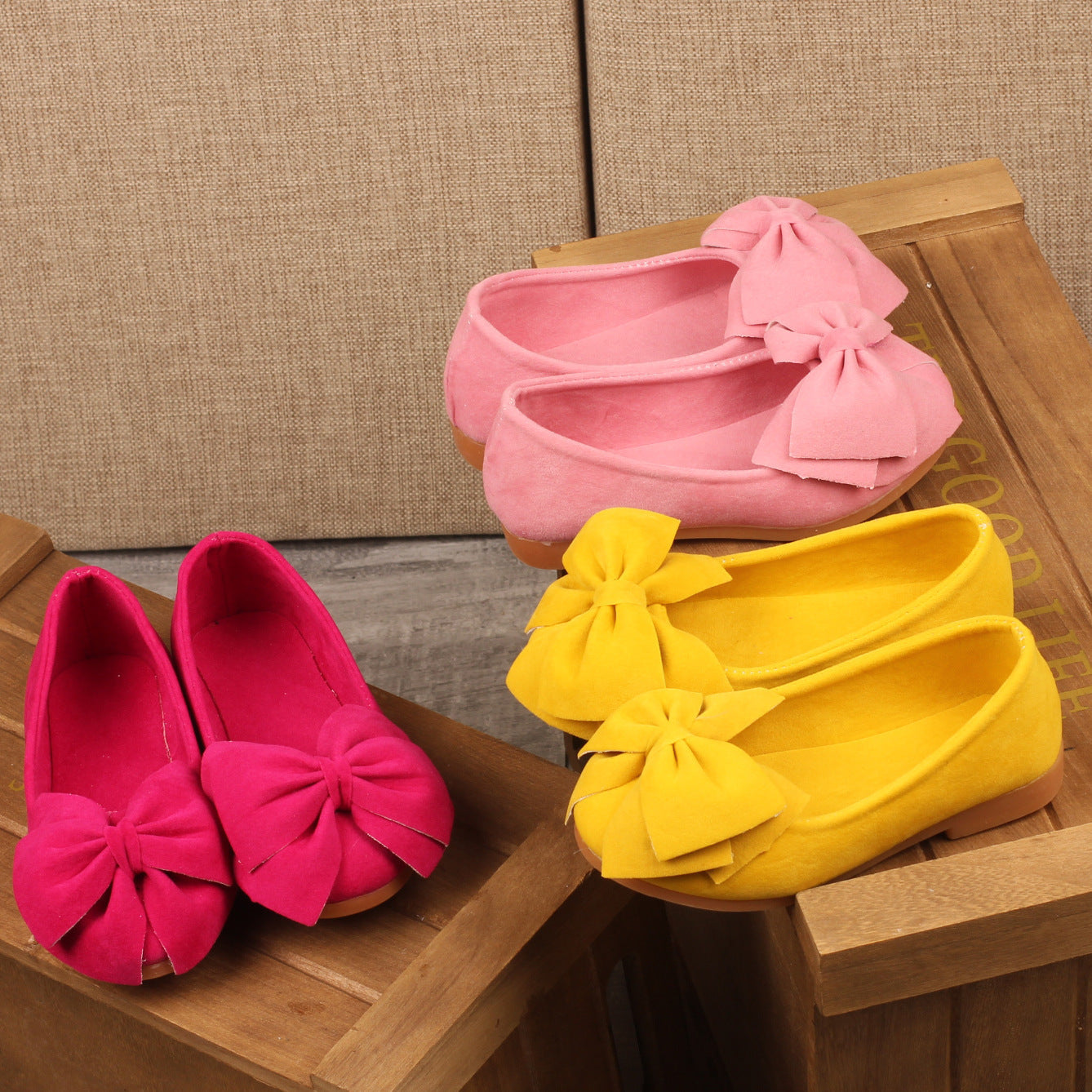 Girls Bow Ballet Flats – Soft & Stylish Everyday Comfort