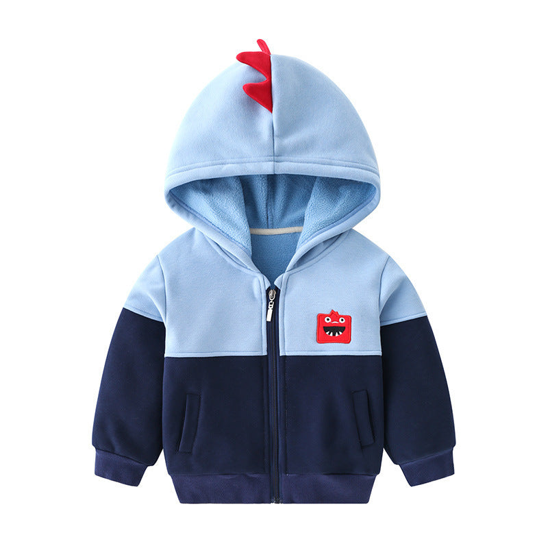 Boys’ Cozy Hooded Fleece Sweater – Soft Cotton Warmth
