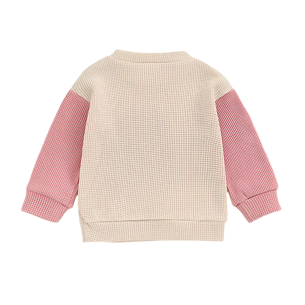 Big Sister / Big Brother Waffle Knit Sweatshirt – Oversized Toddler Sweater