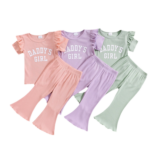 Girls’ Printed Puff Sleeve Short Pyjama Set – 2 Piece