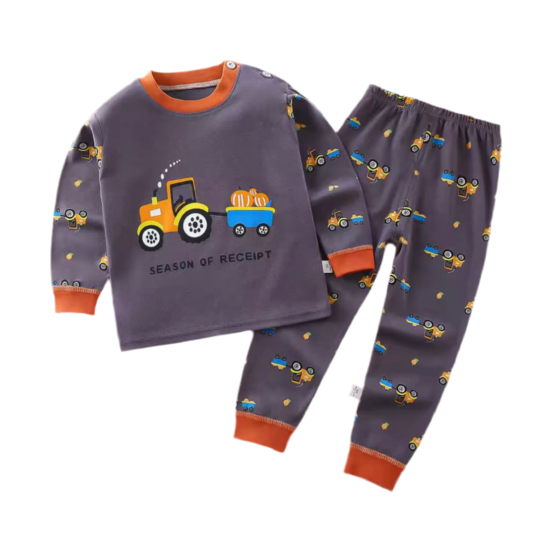 Kids Cotton Pajama Set – Long Sleeve Sleepwear for Boys & Girls