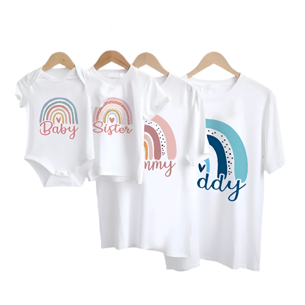 Rainbow Family Matching Outfits – T-Shirts & Bodysuits