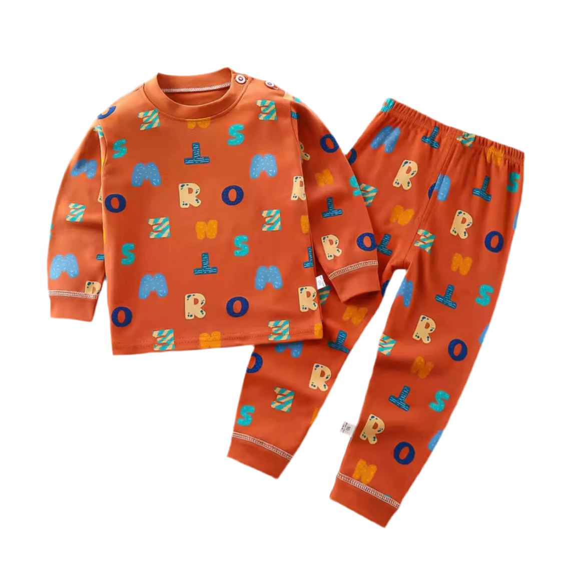 Kids Cotton Pajama Set – Long Sleeve Sleepwear for Boys & Girls