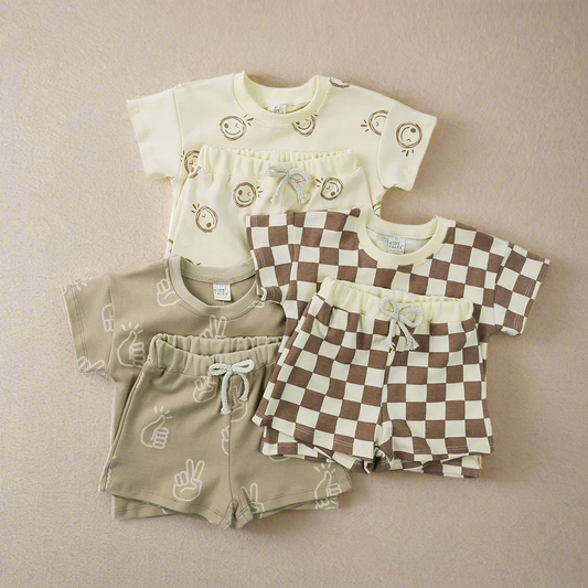 Kids Summer 100% Cotton Clothing Sets – 1–8 Years