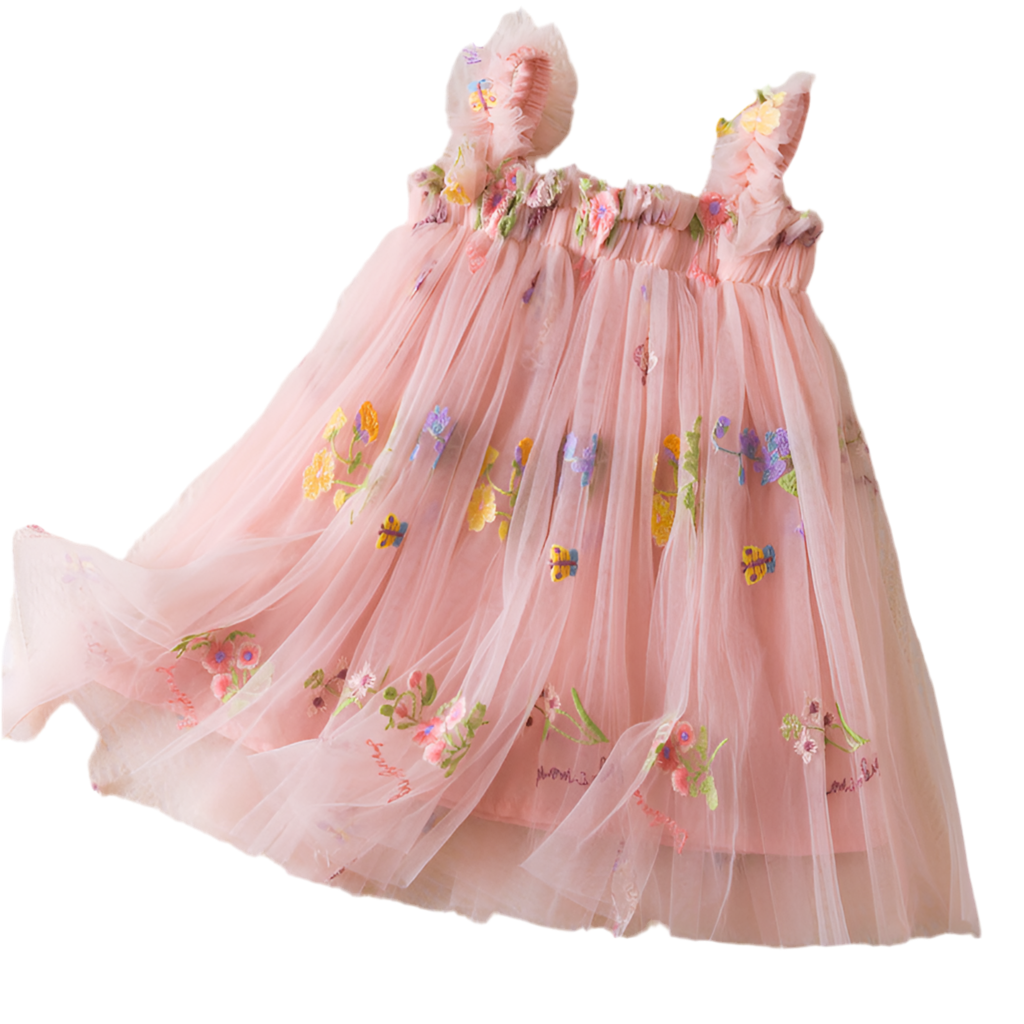 Embroidery Sweet Gauze Dress