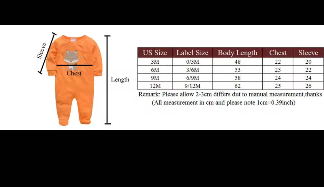 4-Pack Baby Rompers – Soft Cotton Onesies (0–12M) for Boys & Girls | Long Sleeve