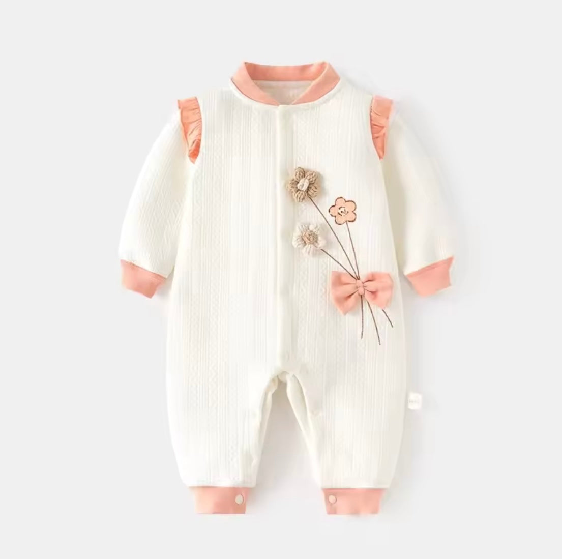 Warm Cotton Baby Romper – Autumn/Winter All-in-One Suit (Unisex)
