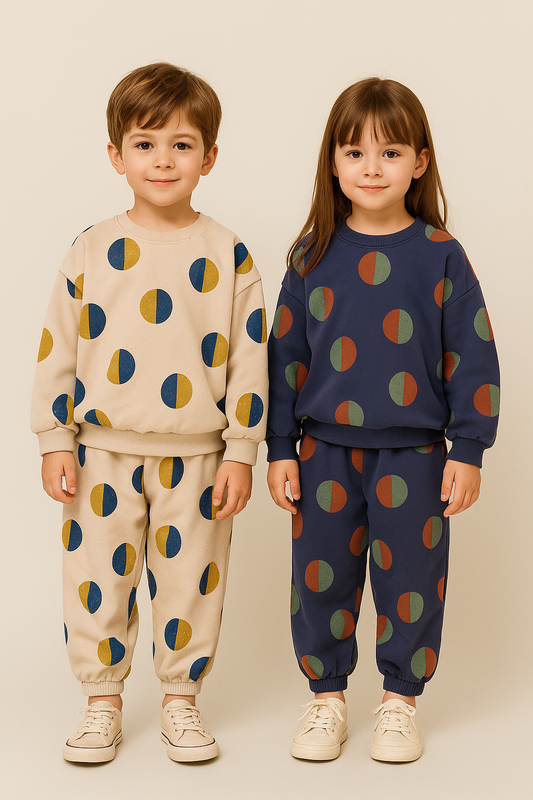 Baby & Toddler Balloon Print Outfit Set – Sweatshirt & Jogger Pants