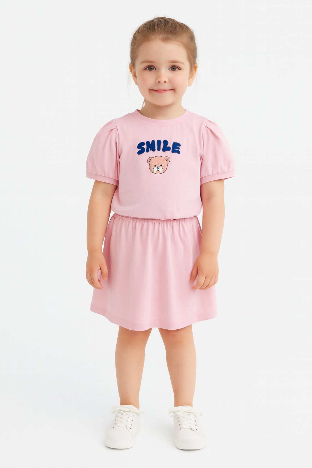 Girls’ Printed T-Shirt & Half Skirt Set