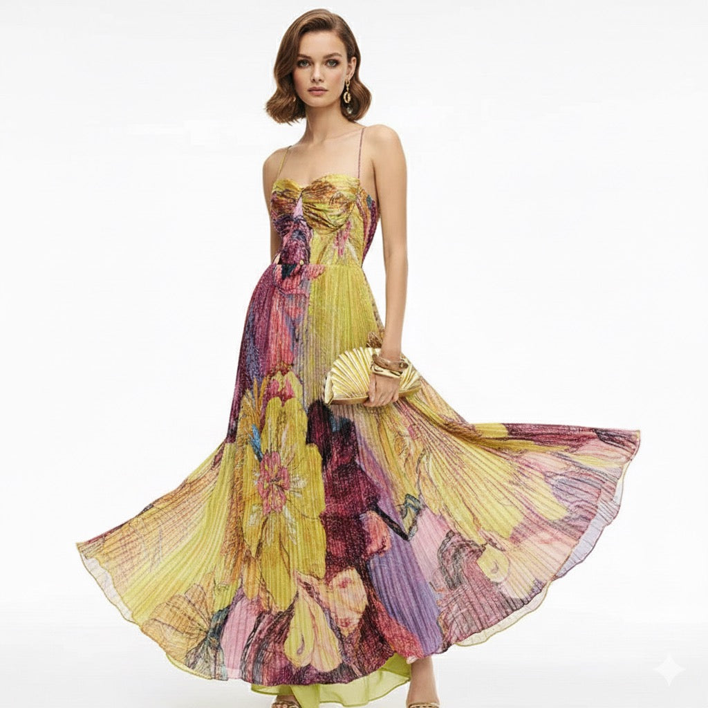 Women’s Hollow Out Off-Shoulder Maxi Party Dress